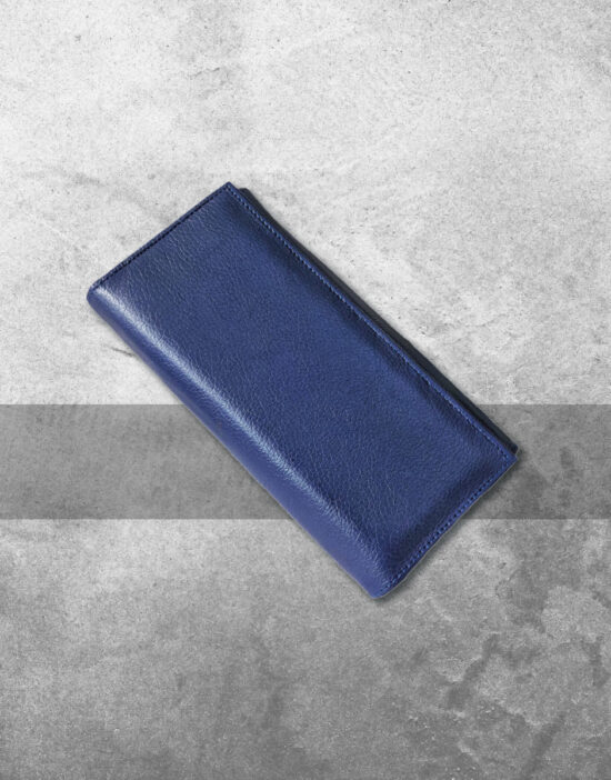 Cartera Para Mujer Charltu - Azul Claro, Piel Sintética, 6 Ranuras Para Tarjetas, Bolsillo Con Cremallera