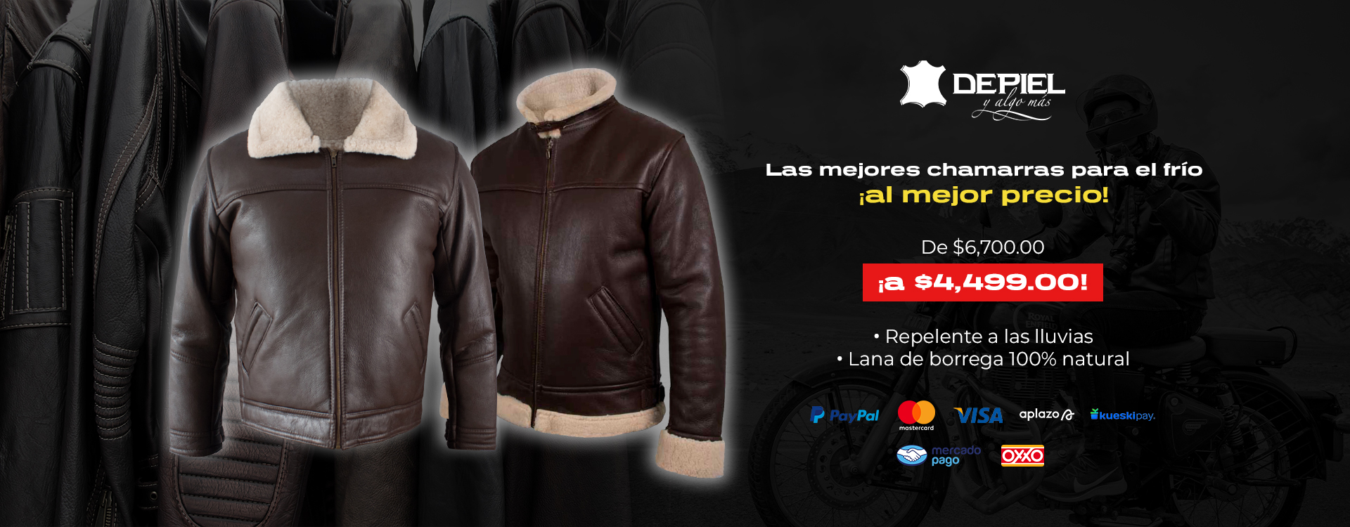 Banner Web - Descuento en Chamarras